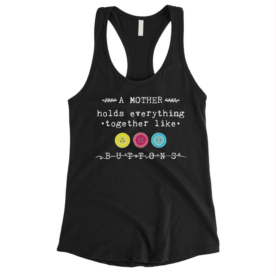 Mother Like Buttons Womens Sleeveless Shirt