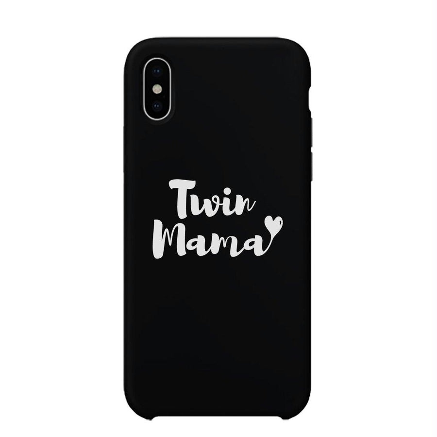 Twin Mama Phone Case Rubberized Grip Unique Mothers Gifts