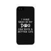 Work Hard Dog Life Phone Case Rubberized Grip Unique Mothers Gifts