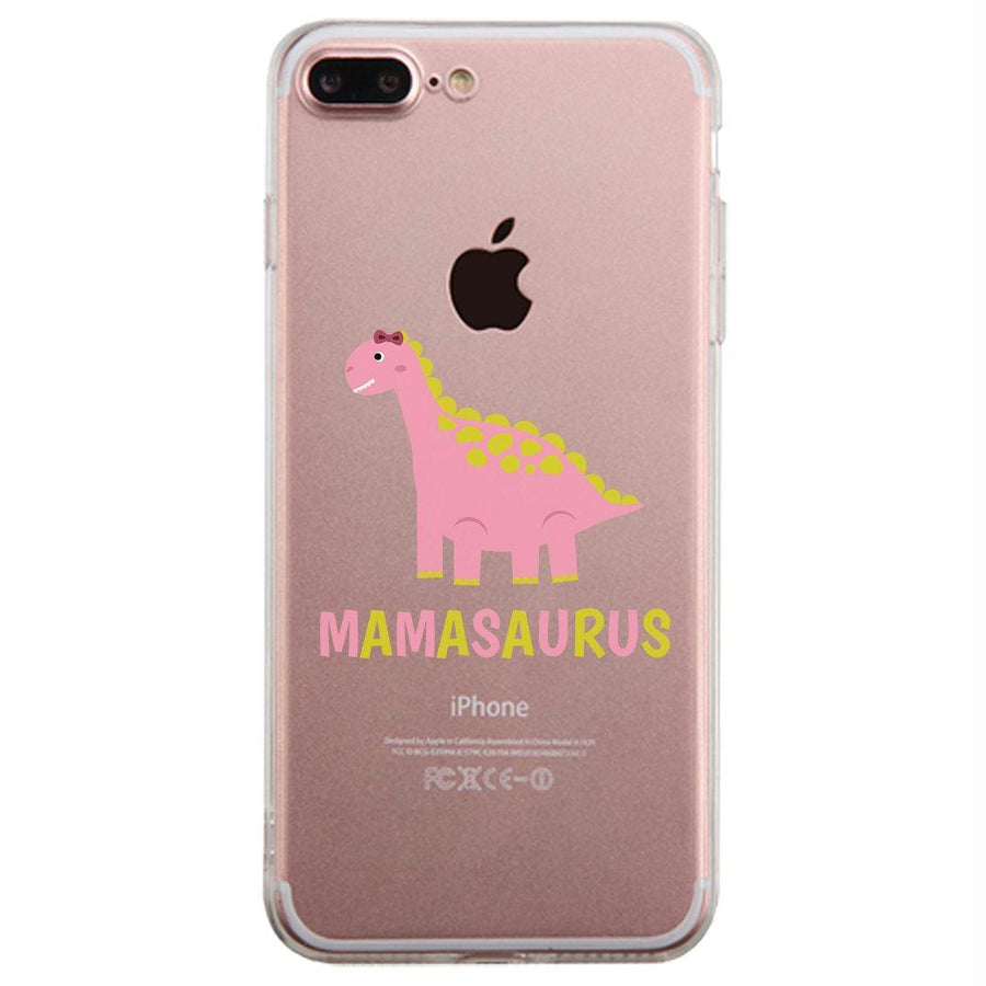 Mamasaurus Dino Clear Case Cute Mother's Day Gifts Slim Fit Cover