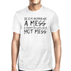 Hot Mess Mens Funny Workout Shirt Gift For Workout Lovers T-Shirt