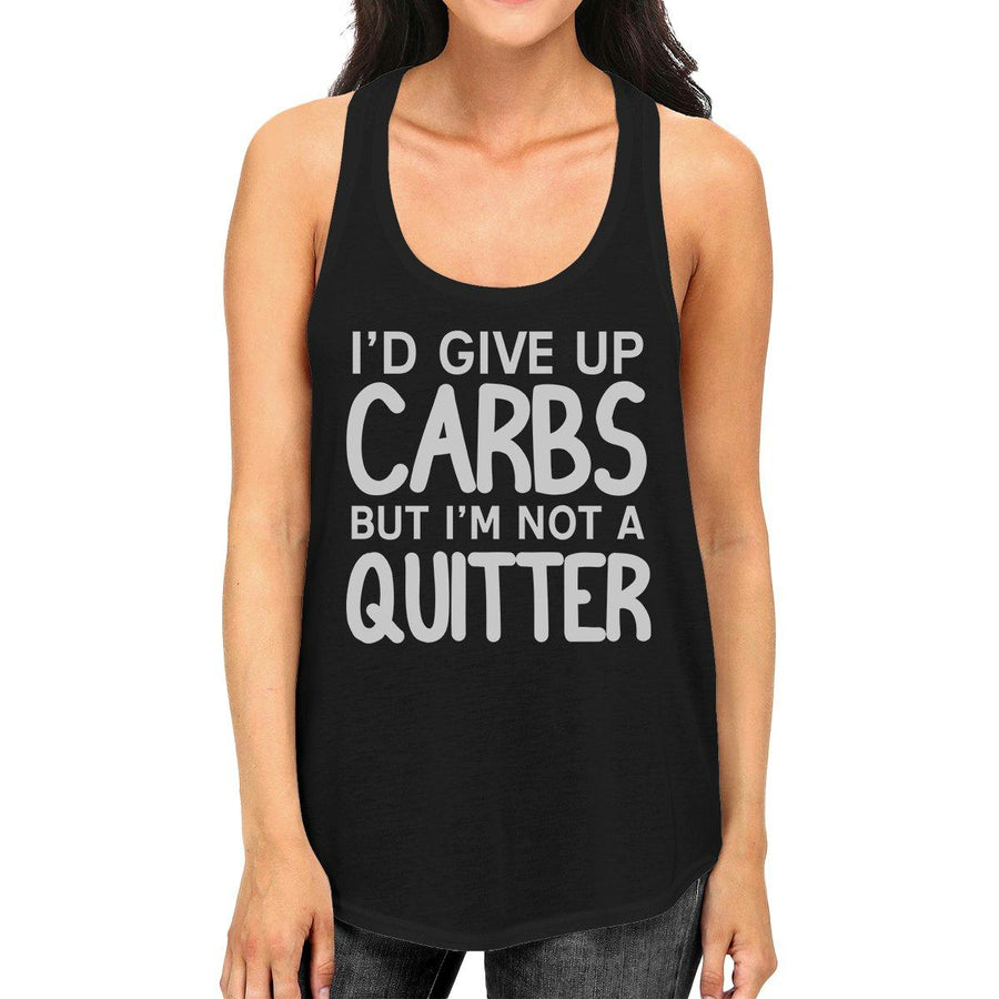 Carbs Quitter Womens Cute Racerback Tank Top Funny Gift Tank Tops