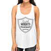 Faith Weights Womens Cute Fitness Tank Top Funny Gym Friends Gifts