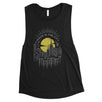 Moon In City Womens Muscle Shirt