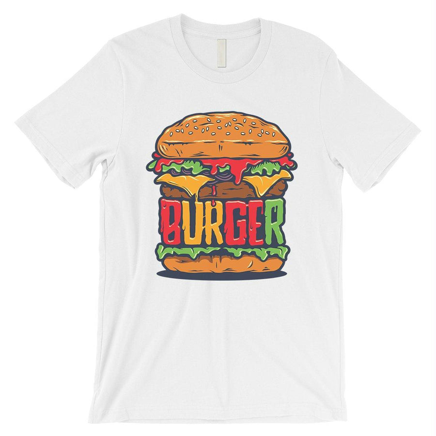 Juicy Burger Mens Graphic Short Sleeves T-Shirt For Burger Lovers