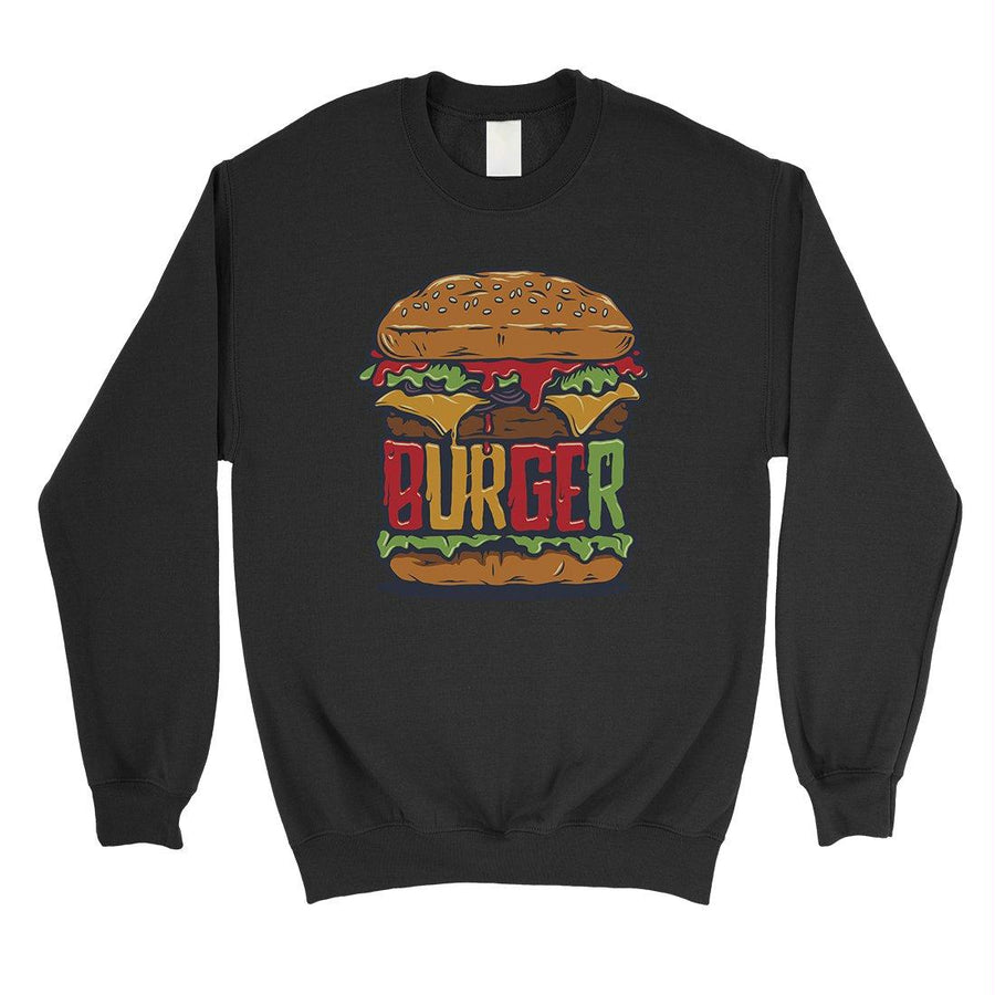 Juicy Burger Unisex Crewneck Sweatshirt Pullover For Burger Lovers