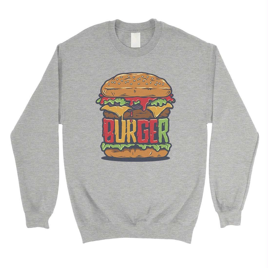 Juicy Burger Unisex Crewneck Sweatshirt Pullover For Burger Lovers