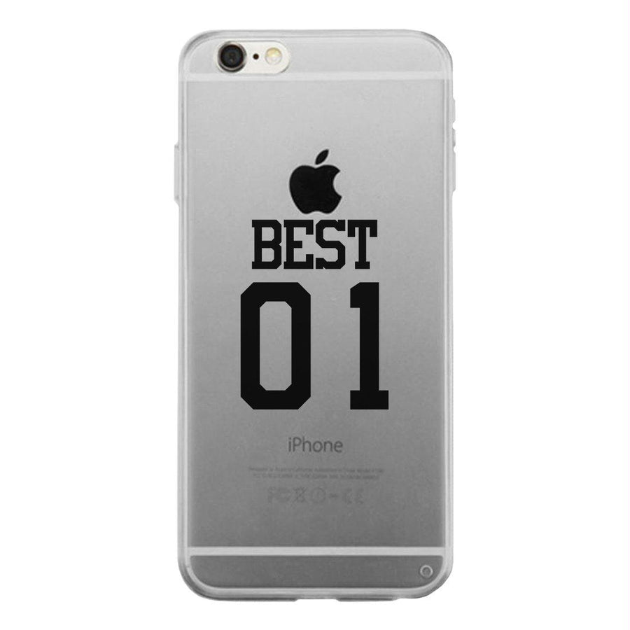 Best01-LEFT Clear Case Cute Best Friend Matching Gifts Ultra Slim