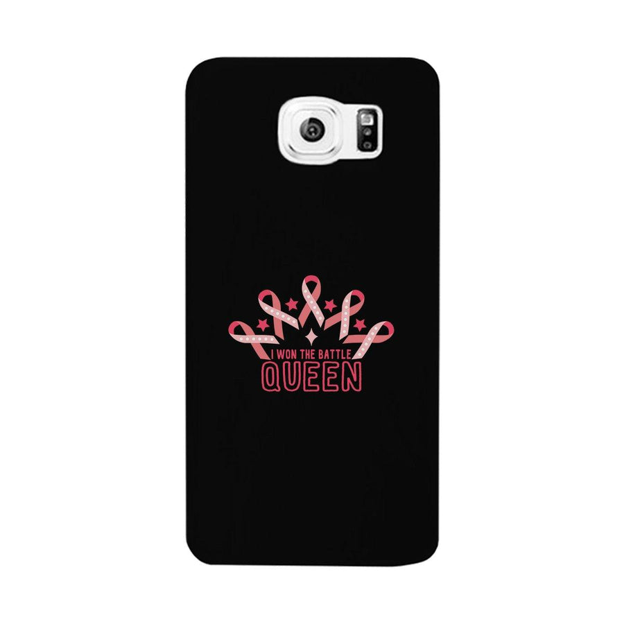 Won The Battle Queen Phone Case Breast Cancer Awareness Gifts