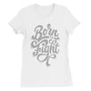 Born To Fight Womens Unique Vintage T-Shirt