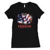 Freedom Since Womens Cute Graphic T-Shirt Funny 4th of July Outfit