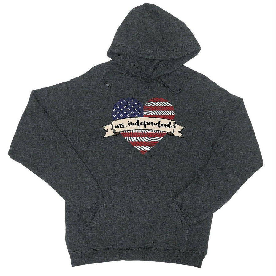 Ms Independent Hoodie Unisex Army Wife Hooded Sweatshirt Cute Gift