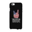 Merica Rocks Phone Case 4th of July Gift Unique Graphic Phone Cover