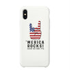 Merica Rocks Phone Case 4th of July Gift Unique Graphic Phone Cover