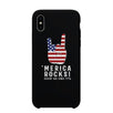 Merica Rocks Phone Case 4th of July Gift Unique Graphic Phone Cover