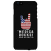 Merica Rocks Phone Case 4th of July Gift Unique Graphic Phone Cover