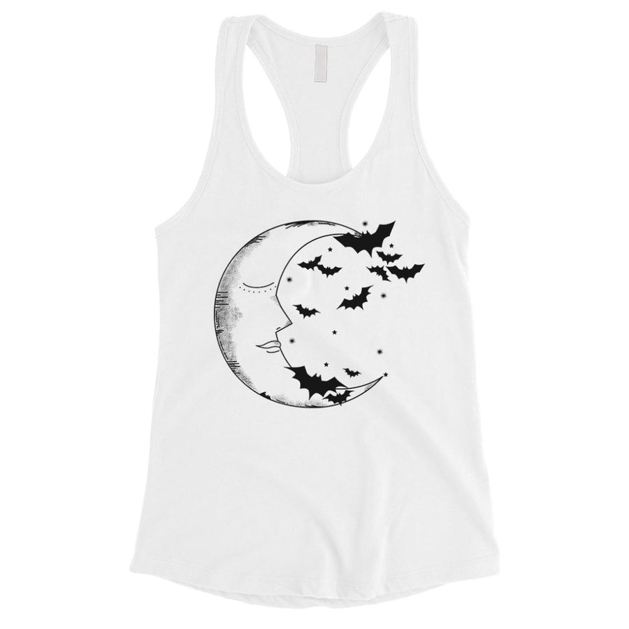 Moon And Bats Womens Tank Top