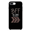 BFF Floral Crazy Best Friend Black Matching Phone Cases