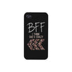 BFF Floral Crazy Best Friend Black Matching Phone Cases