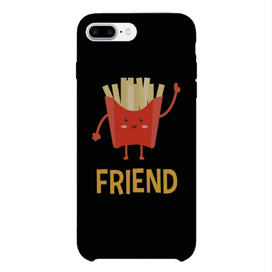 Hamburger and Fries BFF Matching Black Best Friend Phone Cases