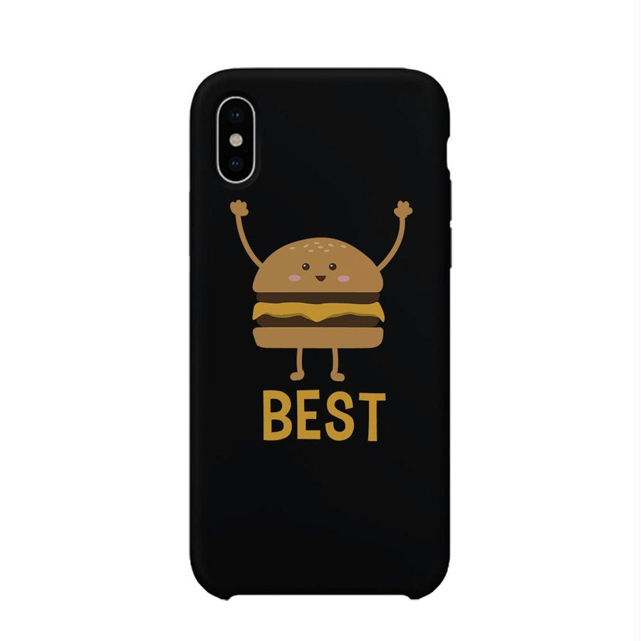 Hamburger and Fries BFF Matching Black Best Friend Phone Cases