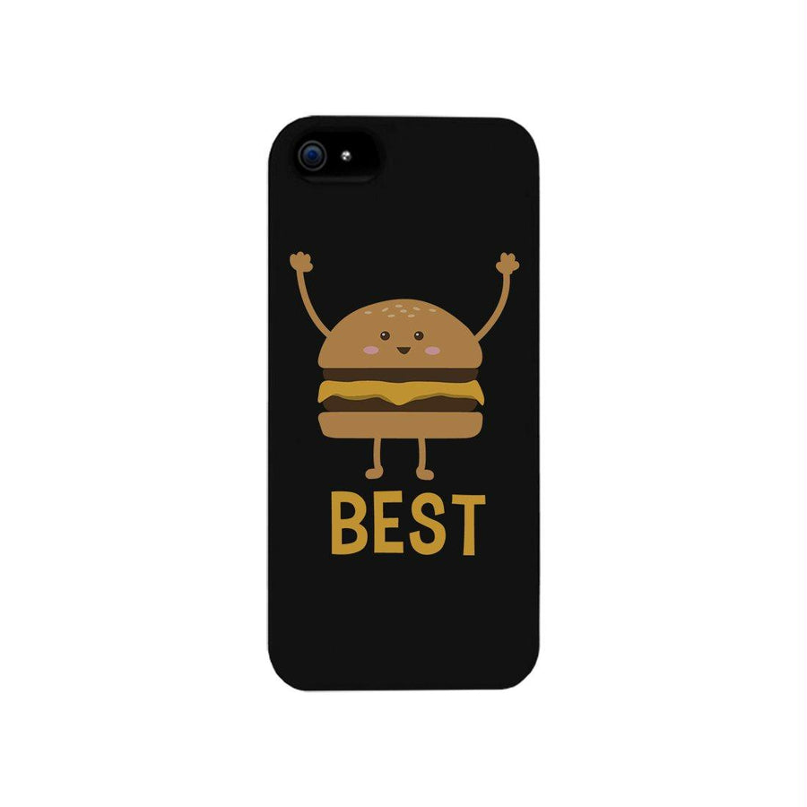 Hamburger and Fries BFF Matching Black Best Friend Phone Cases