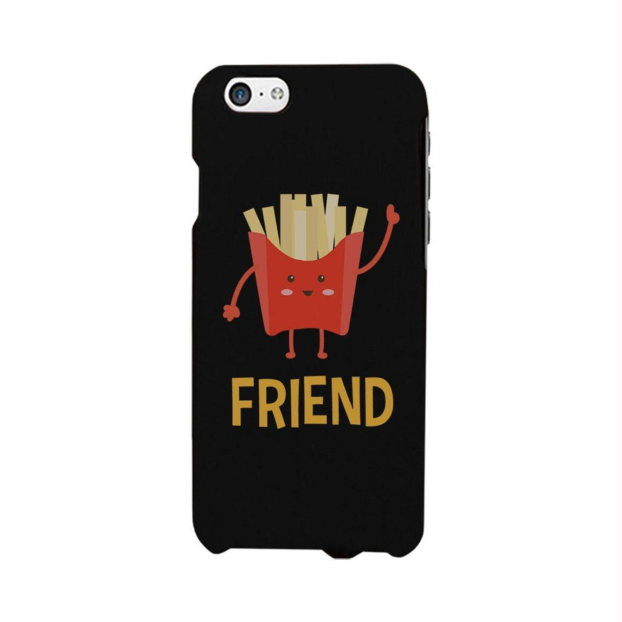 Hamburger and Fries BFF Matching Black Best Friend Phone Cases