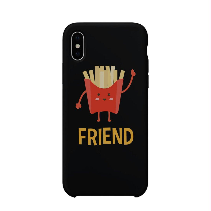 Hamburger and Fries BFF Matching Black Best Friend Phone Cases