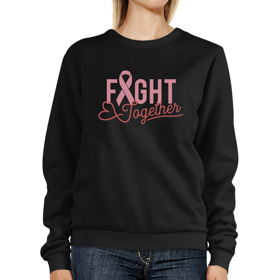 Fight Together Breast Cancer Awareness Black SweatShirt