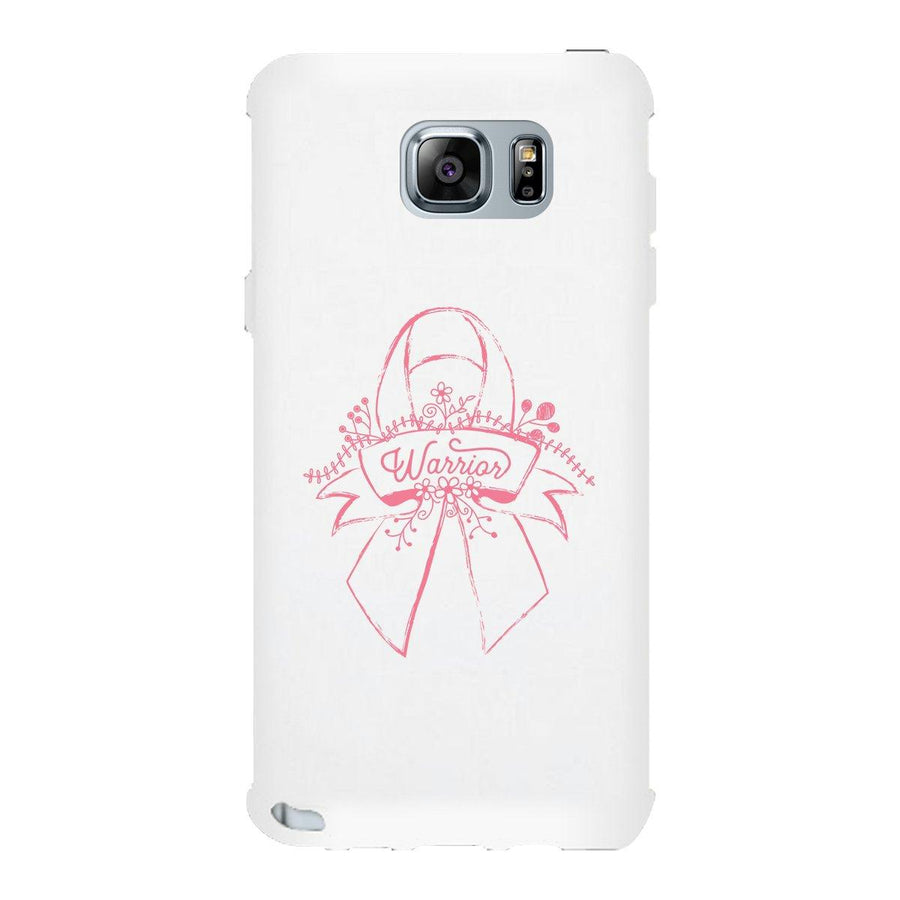 Warrior Breast Cancer Awareness White Phone Case