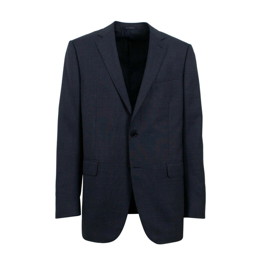 ERMENGILDO ZEGNA SU MISURA Wool Two Button Suit - Blue