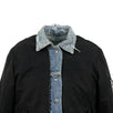 Reversible Distressed Denim Bomber Jacket - Black