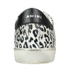 Viper Snow Leopard Leather Sneakers - White / Black