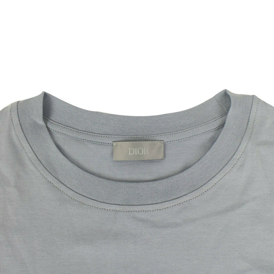 CHRISTIAN DIOR x DANIEL ARSHAM Cotton Printed Logo T-Shirt - Gray