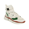 Suede 'Sonnie' High-Top Sneakers - White/Green