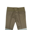 Color Block Wool Blend Pants - Green / Blue