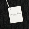 Dior Oblique Jacquard Saddle Shoulder Bag - Black