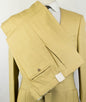 Silk Blend Lapel-Less 2 Button Suit - Yellow