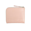 Reptile Leather Patchwork Slim Wallet Pouch - Pink