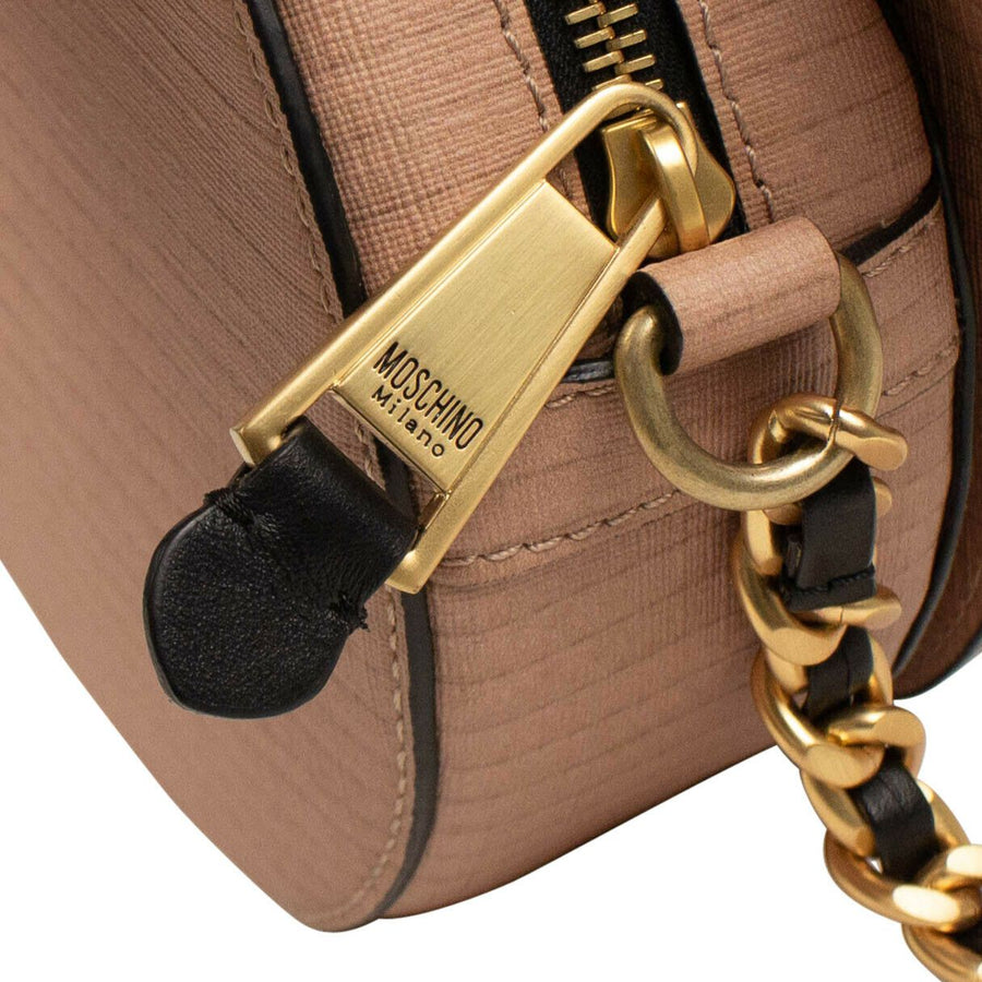 Teddy Bear Gold Chain Shoulder Bag - Brown