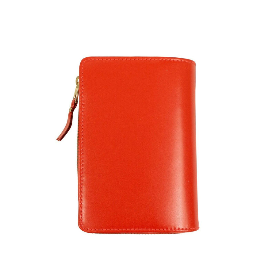 Leather Organizer Wallet - Red Orange