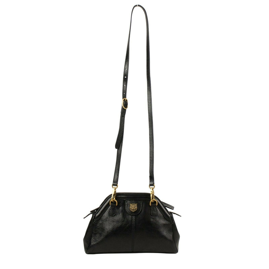 Soft Leather Re(belle) Large Top Handle Bag - Black