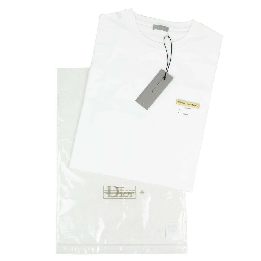 Visitor Patch Short Sleeve Cotton T-Shirt - Off White