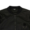 Cotton Back Gucci Logo Utility Bomber Jacket - Black