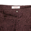 Lace Wide Leg Pants - Burgundy