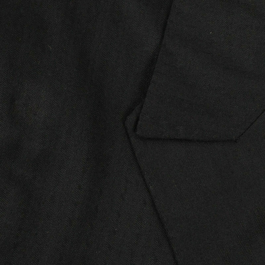 Wool Double Breasted Suit - Black