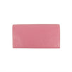 Textured Leather Classic Continental Wallet - Pink