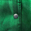 Metallic Silk Baseball Bomber Varsity Jacket - Green