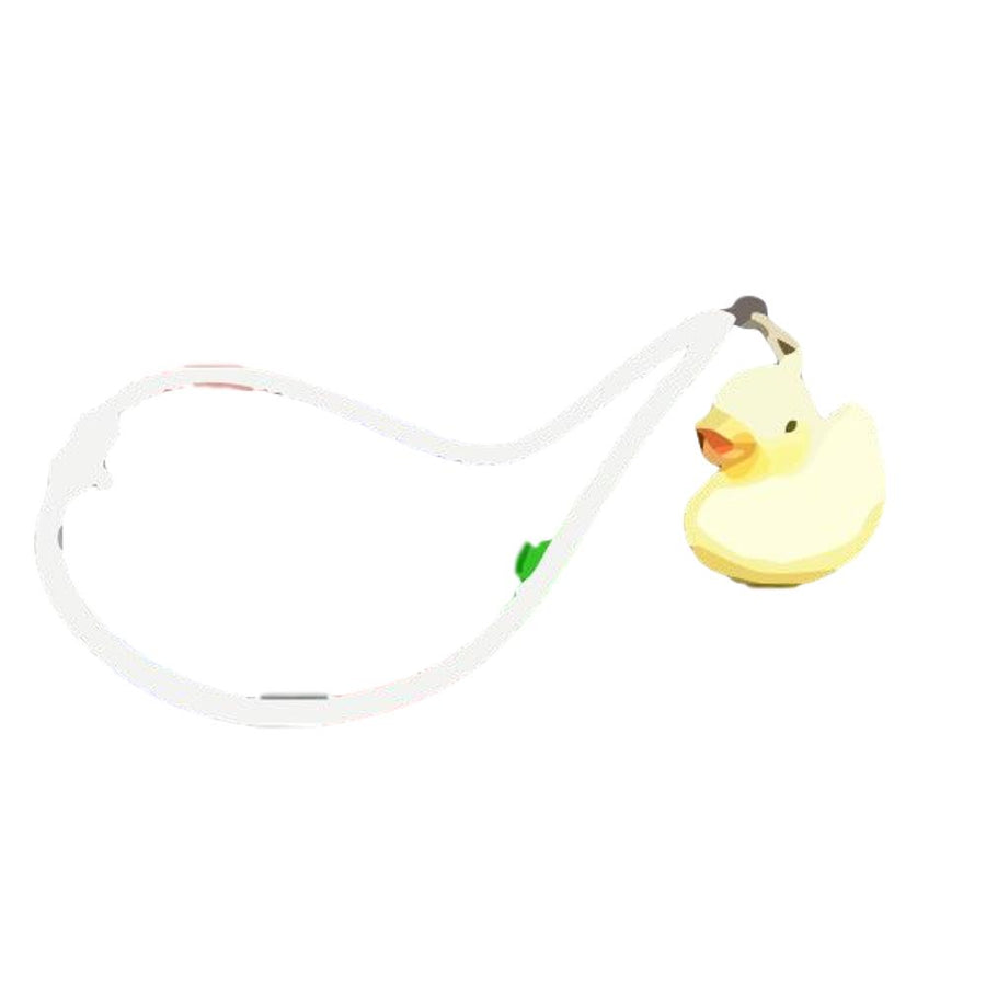 Flashing Rubber Duckie Charm Necklace with Lightup Lanyard