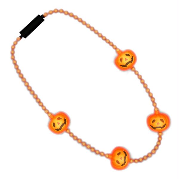 LED Beads and Pumpkins Necklace